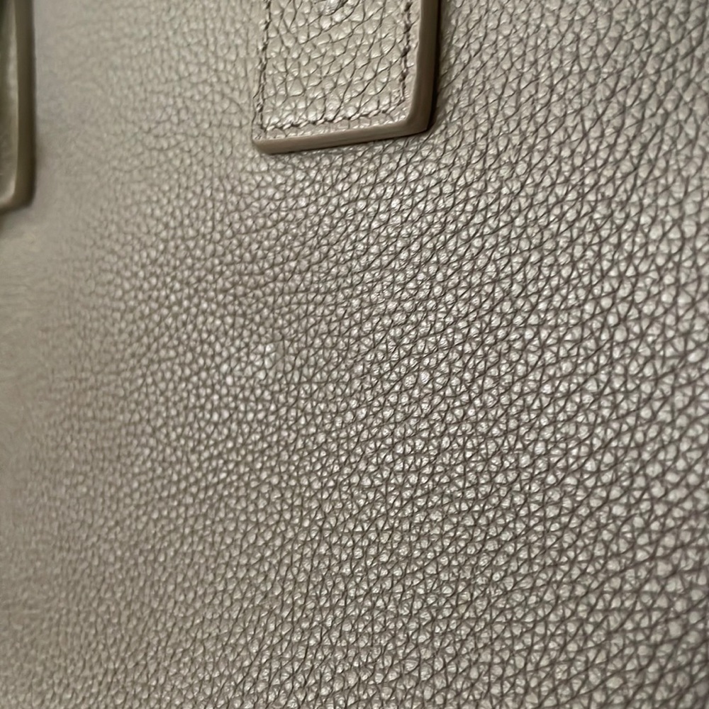 Authentic Saint Laurent Small Grey Baby Sac De Jour Leather Tote Crossbody Bag - Picture 5 of 17
